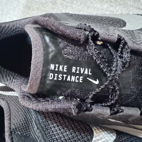 Nike Zoom Rival Distance‎ Track Shoes Mens 8.5 Black White DC8725-001 Spikes Bag - Picture 4 of 10